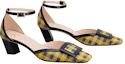 Order (W) Roger Vivier Tacón Medio con Hebilla de Charol 'Amarillo Azul' RVW006333103JC1J58