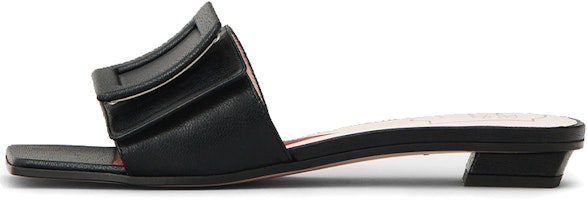 (Women) Roger Vivier Buckle Patent Fashion Slide 'Black' RVW62931090TRPB999 (Women) Roger Vivier Buckle Patent Fashion Slide 'Black' RVW62931090TRPB999