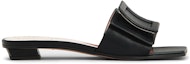 Order (W) Roger Vivier Gesper Patent Sandal Fashion 'Hitam' RVW62931090TRPB999