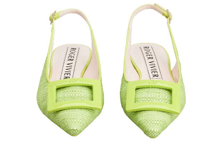 (W) Roger Vivier Buckle Pointed Flats 'Green' 圖 3