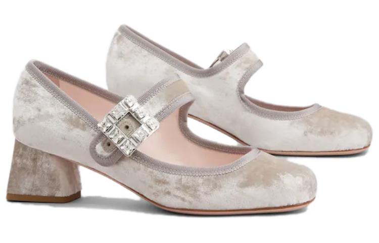 (W) Roger Vivier Buckle Pumps 'Grey Suede' 圖 3