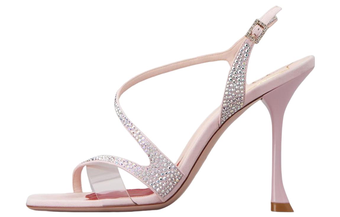 (Women) Roger Vivier Buckle Stiletto 'Pink Fashion Sandal' RVW62235490S6L1U14