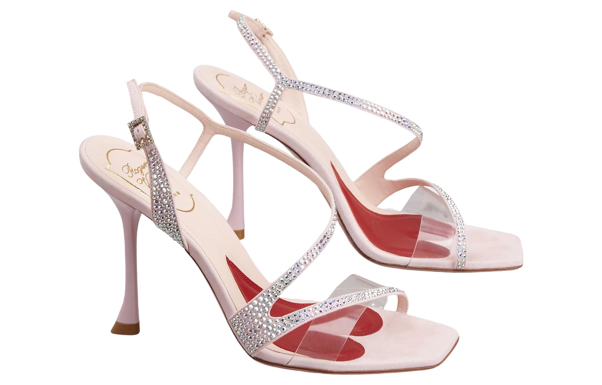 Order (W) Roger Vivier 粉色时尚扣带高跟凉鞋 RVW62235490S6L1U14