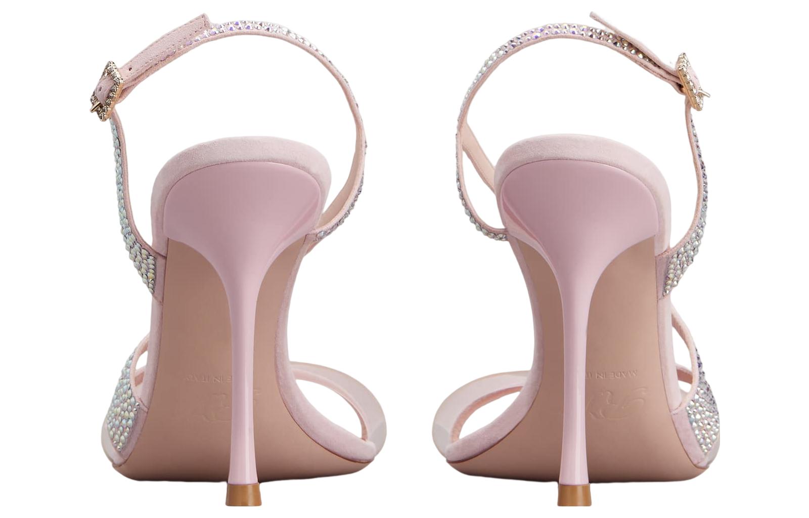 Lookbook (W) Roger Vivier 粉色时尚扣带高跟凉鞋 RVW62235490S6L1U14