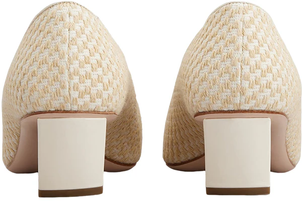 (W) Roger Vivier Canvas ''Metalen Gesp Beige Middelhak'' RVW00626770NN61J04 Shop (W) Roger Vivier Canvas ''Metalen Gesp Beige Middelhak'' RVW00626770NN61J04