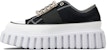 (W) Roger Vivier Platform Sneakers 3.5cm 'Hitam dan Putih' Kanvas RVW64635870Q4U0002