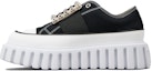 Buy (W) Roger Vivier Platform Sneakers 3.5cm 'Hitam dan Putih' Kanvas RVW64635870Q4U0002