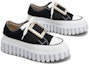 Order (W) Roger Vivier Platform Sneakers 3.5cm 'Hitam dan Putih' Kanvas RVW64635870Q4U0002