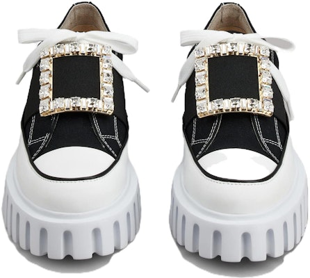 (W) Roger Vivier Platform Sneakers 3.5cm 'Hitam dan Putih' Kanvas RVW64635870Q4U0002 Lookbook (W) Roger Vivier Platform Sneakers 3.5cm 'Hitam dan Putih' Kanvas RVW64635870Q4U0002