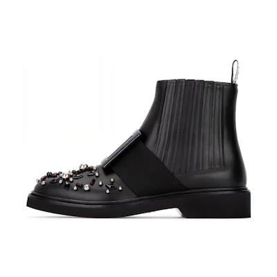 (W) Roger Vivier Chelsea Boot 'Black Leather'