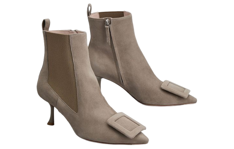 (W) Roger Vivier Chelsea Boot 'Suede Grey Buckle' 圖 2