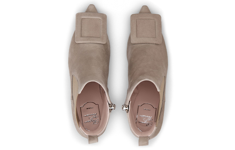 (W) Roger Vivier Chelsea Boot 'Suede Grey Buckle' 圖 3