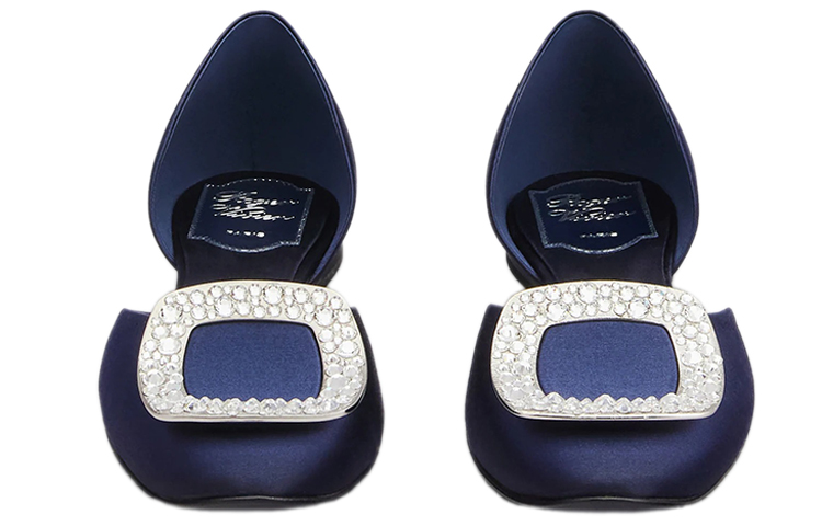 (W) Roger Vivier Chips 'Blue Crystal Satin Ballet Flats' 圖 3