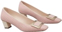 Order (W) Roger Vivier Cotton Canvas 'Logam Gesper Pink' RVW00626770NN61I02