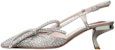 (W) Roger Vivier Tumit Runcing Tali Pinggang Kristal 'Perak' RVW63835440RS0B007
