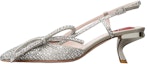 Buy (W) Roger Vivier Tumit Runcing Tali Pinggang Kristal 'Perak' RVW63835440RS0B007