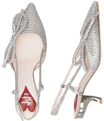 Roger Vivier 羅杰·維維亞 水晶 尖頭 搭扣 細跟 高跟鞋 女款 銀色 Shop Roger Vivier 羅杰·維維亞 水晶 尖頭 搭扣 細跟 高跟鞋 女款 銀色