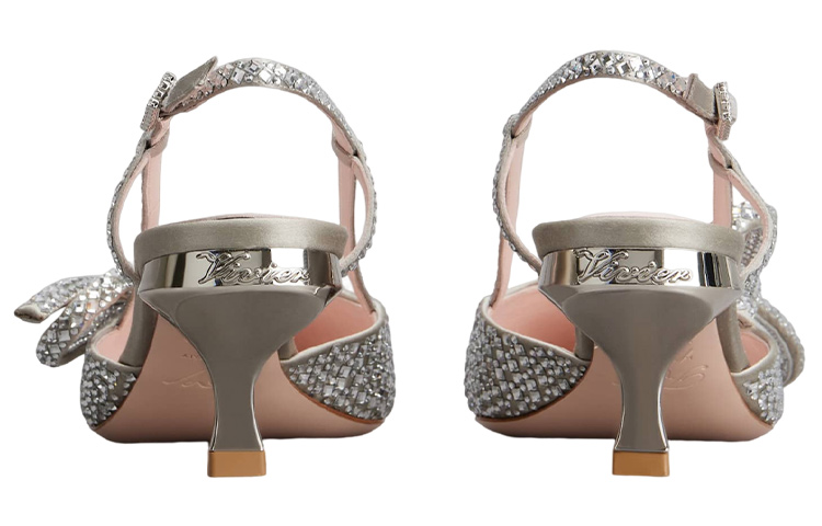 Purchase (Women) Roger Vivier Crystal Buckle Pointed Toe Stiletto 'Silver' RVW63835440RS0B007