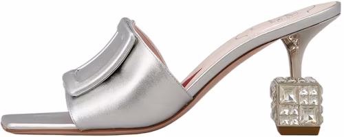 (Women) Roger Vivier Cube Strass Mule Sandal 'Silver' RVW64932170KACB200 (Women) Roger Vivier Cube Strass Mule Sandal 'Silver' RVW64932170KACB200