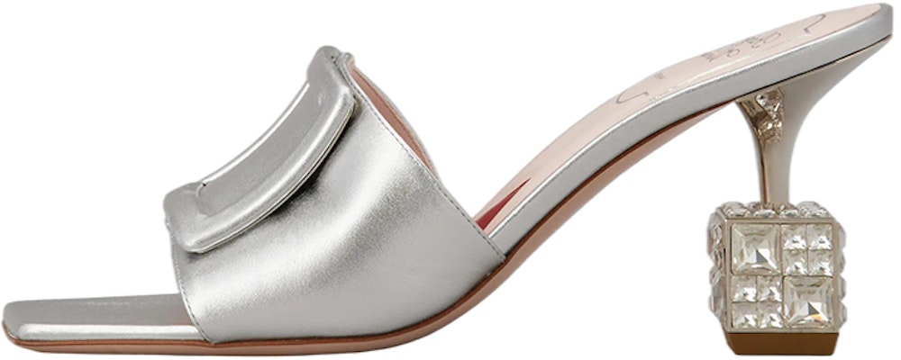 (Women) Roger Vivier Cube Strass Mule Sandal 'Silver' RVW64932170KACB200 Buy (Women) Roger Vivier Cube Strass Mule Sandal 'Silver' RVW64932170KACB200