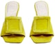 Shop (W) Roger Vivier Cube Strass Velvet Tumit Tinggi Mules 'Kuning' RVW64932170AQPG208