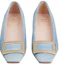 Lookbook (W) Roger Vivier Tacón Medio Vaquero 'Hebilla Metálica Azul Claro' RVW00633320JDLU207