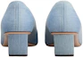 Shop (W) Roger Vivier Tacón Medio Vaquero 'Hebilla Metálica Azul Claro' RVW00633320JDLU207