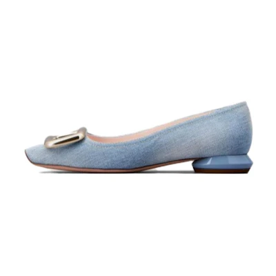(W) Roger Vivier Fabric 'Fashion CMFT Blue' Casual Shoe