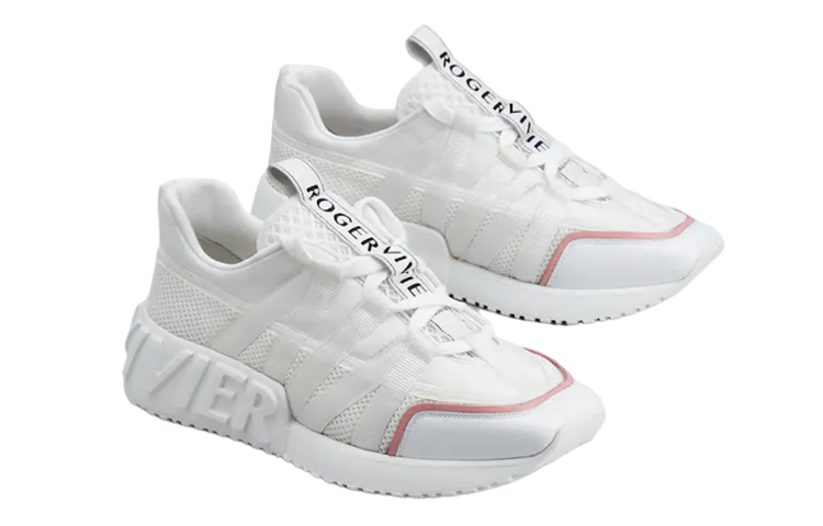(W) Roger Vivier Fabric Ribbon Sneakers 'White' 圖 3