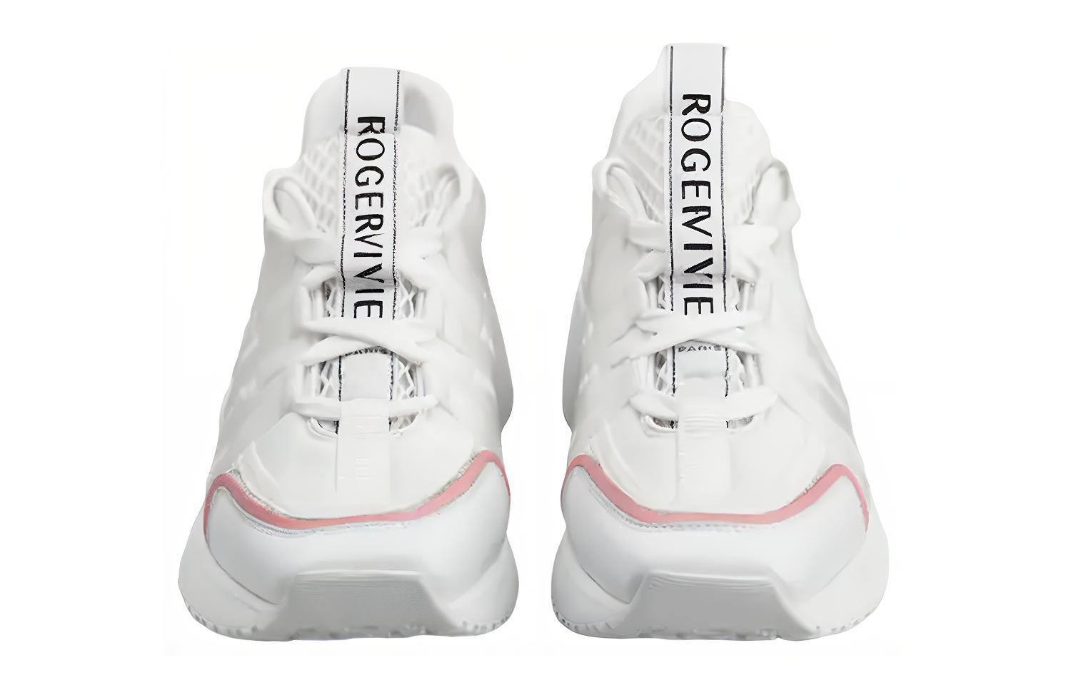 (W) Roger Vivier Fabric Ribbon Sneakers 'White' 圖 4