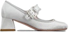 Order (W) Roger Vivier Kain Tumit Blok Buckle 4.5cm 'Perak' RVW51936130S77B200