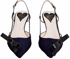 Lookbook (W) Tacones de Aguja Roger Vivier Tela 'Azul Negro Lazo'. RVW63836510SKJ073F