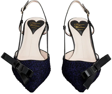 (W) Roger Vivier Stiletto Hak ''Blauw Zwart Strik'' RVW63836510SKJ073F Lookbook (W) Roger Vivier Stiletto Hak ''Blauw Zwart Strik'' RVW63836510SKJ073F