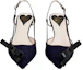 Lookbook (W) Roger Vivier Stiletto Hak ''Blauw Zwart Strik'' RVW63836510SKJ073F