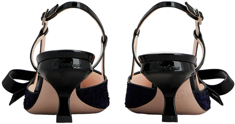 (W) Roger Vivier Stiletto Hak ''Blauw Zwart Strik'' RVW63836510SKJ073F Shop (W) Roger Vivier Stiletto Hak ''Blauw Zwart Strik'' RVW63836510SKJ073F