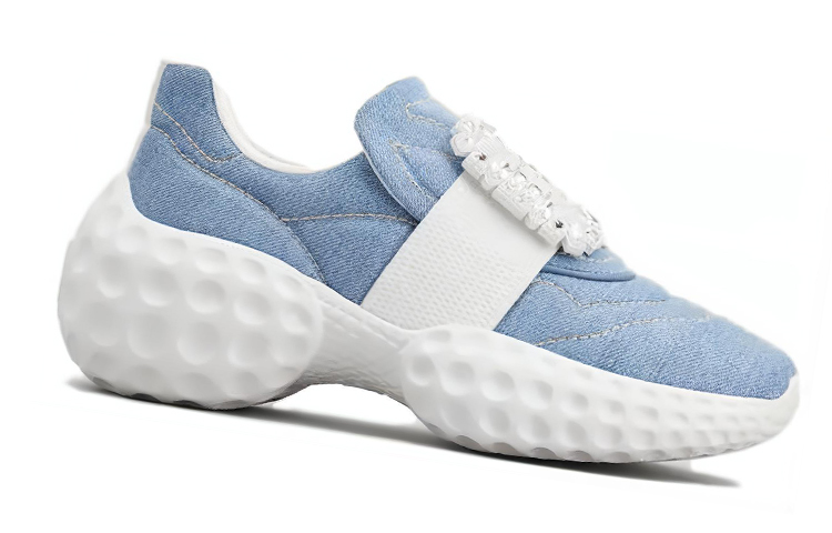 (W) Roger Vivier Fashion Round Toe Low 'Blue Casual' 圖 2