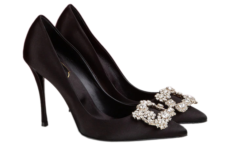 (W) Roger Vivier Flower Strass 'Black' 圖 2