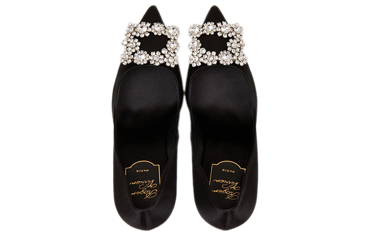 (W) Roger Vivier Flower Strass 'Black' 圖 3