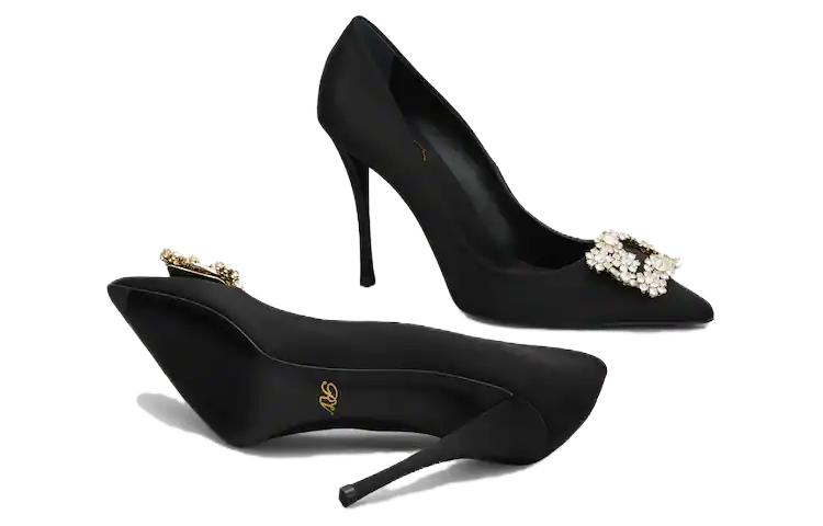 (W) Roger Vivier Flower Strass 'Black' 圖 5