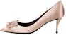 (W) Roger Vivier Flower Strass 'Satin Merah Jambu' RVW41417620RS0M014