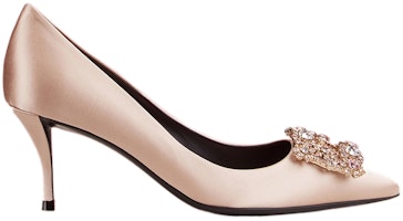 (W) Roger Vivier Flower Strass 'Satin Merah Jambu' RVW41417620RS0M014 Order (W) Roger Vivier Flower Strass 'Satin Merah Jambu' RVW41417620RS0M014