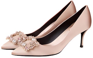 (W) Roger Vivier Flower Strass 'Satin Merah Jambu' RVW41417620RS0M014 Lookbook (W) Roger Vivier Flower Strass 'Satin Merah Jambu' RVW41417620RS0M014