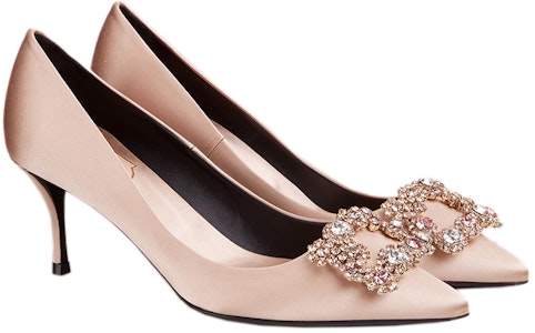 (W) 罗杰·维维亚花朵水钻“粉色缎面” RVW41417620RS0M014 Shop (W) 罗杰·维维亚花朵水钻“粉色缎面” RVW41417620RS0M014