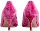 Shop (W) Roger Vivier Kasut Tumit Runcing 'Pink Satin Dan Bunga Strass Slingback' RVW41417620AQPM807