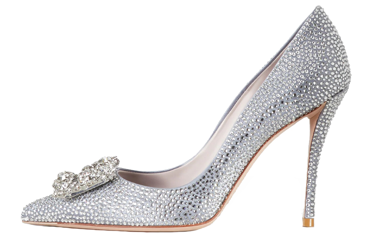 (Women) Roger Vivier Flower Strass 'Purple Fashion' RVW41926530RS0L021