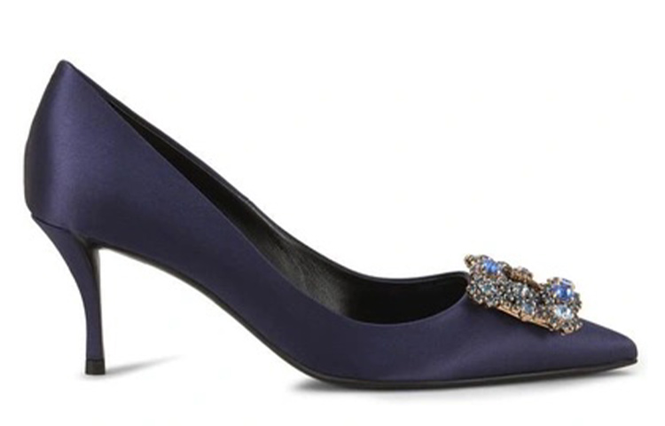 (W) Roger Vivier Flower Strass 'Purple Satin Crystal Buckle' 圖 2