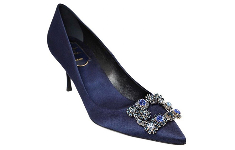 (W) Roger Vivier Flower Strass 'Purple Satin Crystal Buckle' 圖 3