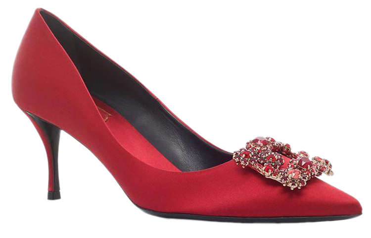 Lookbook (W) ロジェヴィヴィエ フラワーストラス サテンレッドハイヒール RVW41417620RS0R602
