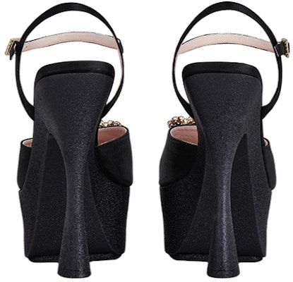 (W) Sandal Bertapak Roger Vivier Flower Strass Buckle 'Black Satin' RVW66230280RS0B999 Shop (W) Sandal Bertapak Roger Vivier Flower Strass Buckle 'Black Satin' RVW66230280RS0B999