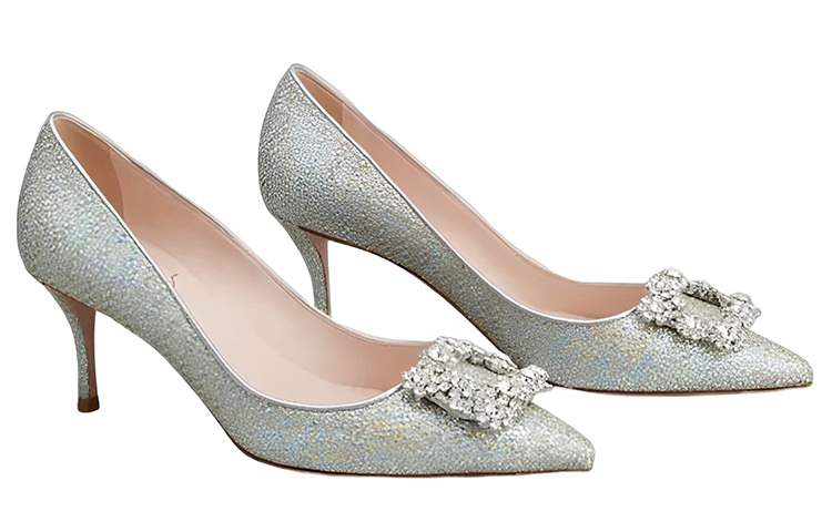 (W) Roger Vivier Flower Strass High-Heel 'Silver' 圖 2